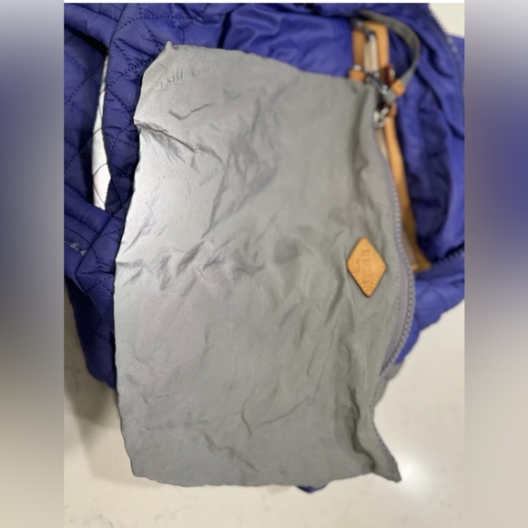 MZ Wallace Color Block Ultramarine Blue and Silver Reflective Medium Metro Tote - Picture 4 of 13